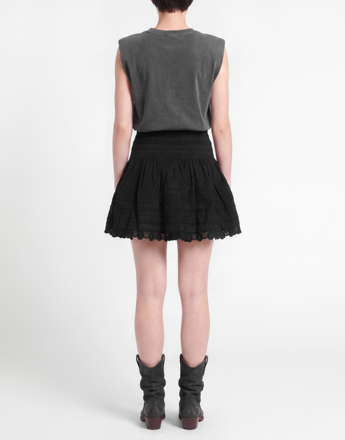 Poupette St Barth Womens Mini skirt in Black