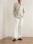 Richard James - Double-Breasted Linen-Twill Suit Jacket - Neutrals