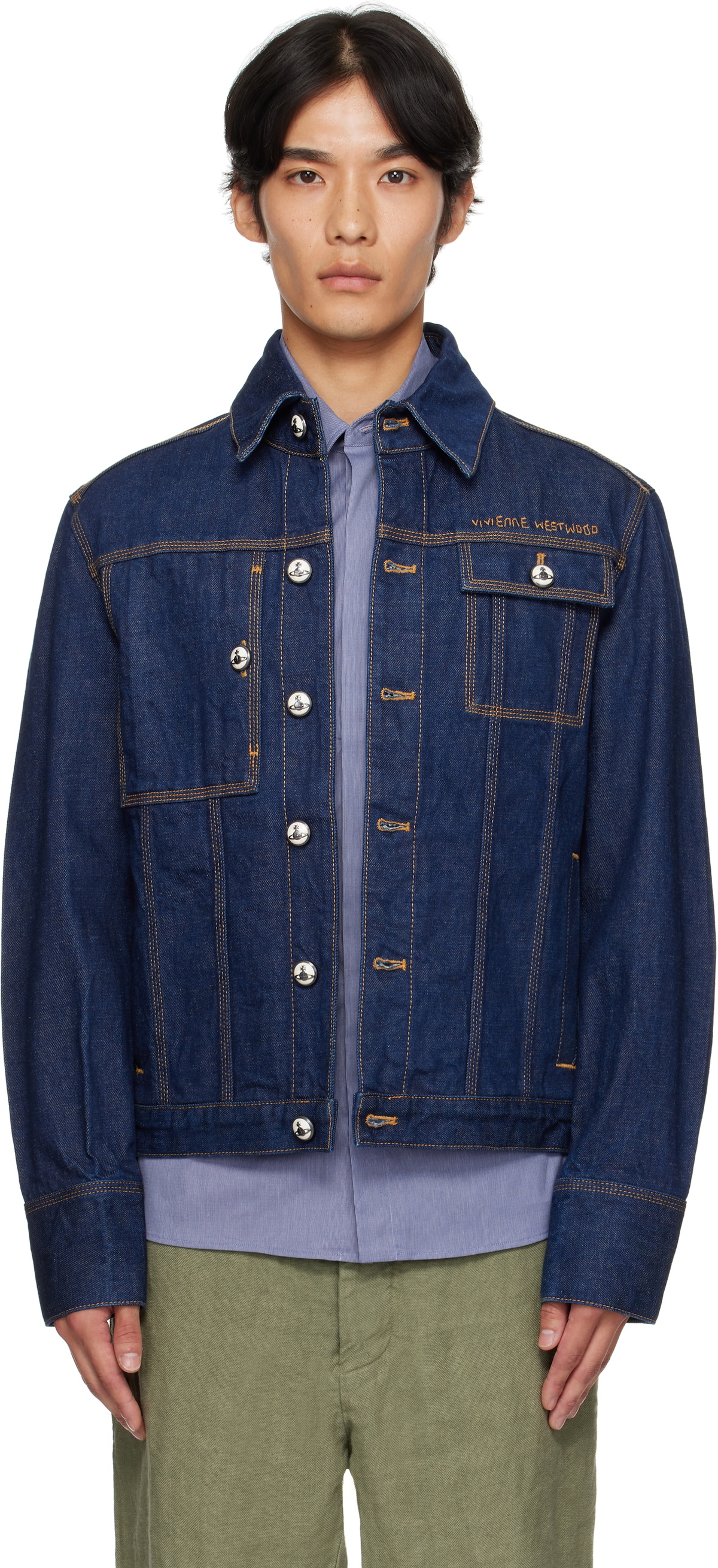 ジャケット・アウター Levi's Made & Crafted x POGGY SACK COAT Levis Made and Crafted Navy Poggy Sack Coat Levis Made and