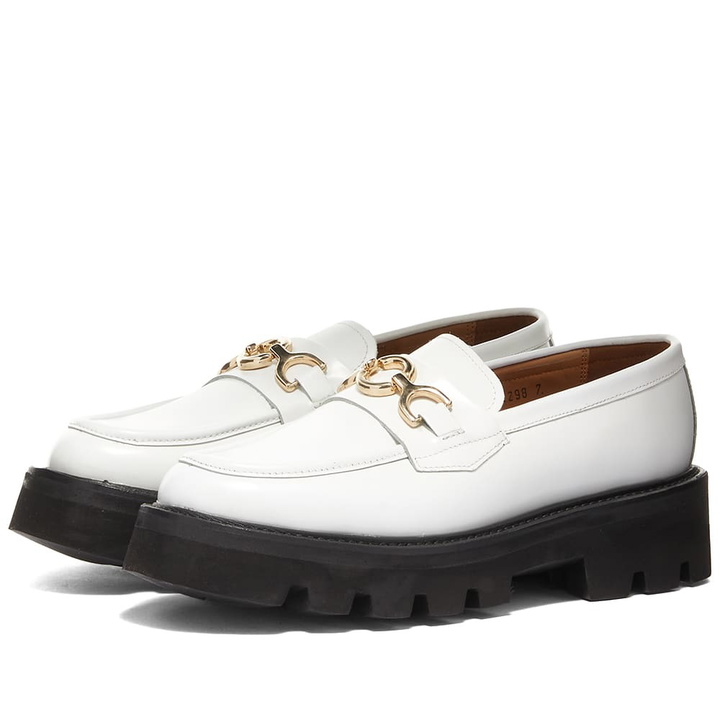 Photo: Grenson Women's Nina Chunky Loafer in White Rub Off