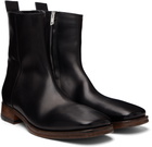 Acne Studios Black Leather Ankle Boot