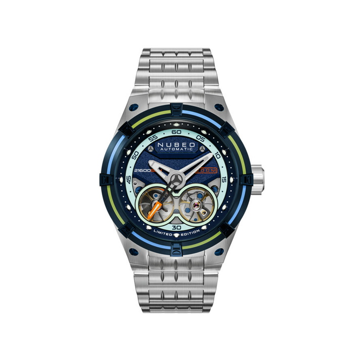 Photo: Nubeo Galileo Automatic Blue Dial Mens Watch NB-6070-66