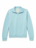 Acne Studios - Fenrik Cotton-Blend Jersey Half-Zip Sweatshirt - Blue