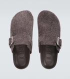 Loewe Ease suede mules