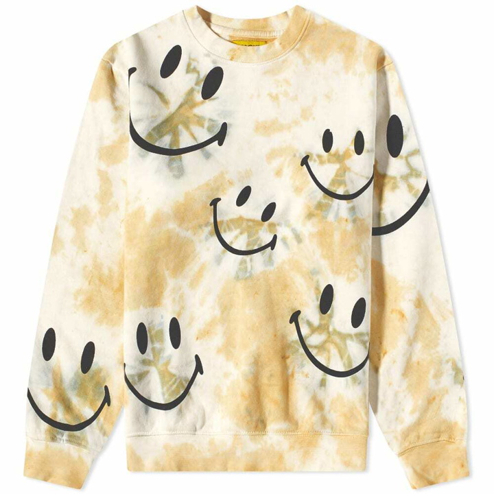 Photo: Market Men's Smiley Shibori Dye Crew Sweat in Cream