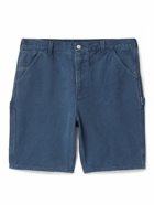 thisisneverthat - Carpenter Straight-Leg Cotton-Blend Canvas Shorts - Blue