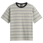 FrizmWORKS Men's Horizon Stripe T-Shirt in Oatmeal