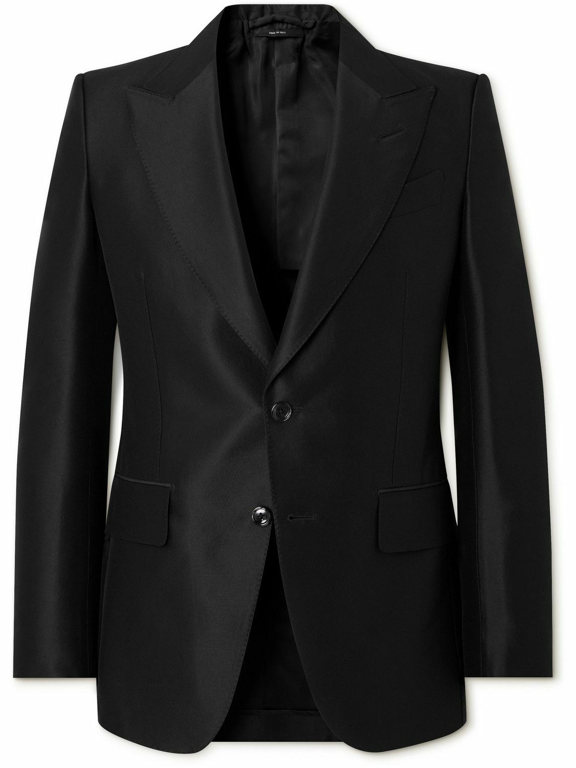 カーディガン TOM FORD SS25 Black wool jacket (KZY001YMW039F24 LB998) TOMFORD｜JACKETS (DOWN SUEDE FRONT ZIP THROUGH (KZF002 Y