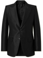 TOM FORD - Dyylan Wool and Silk-Blend Twill Suit Jacket - Black