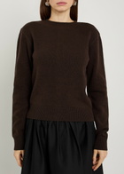 Lemaire Reversible Buttoned Wool and Cashmere-blend Jumper Dark Brown