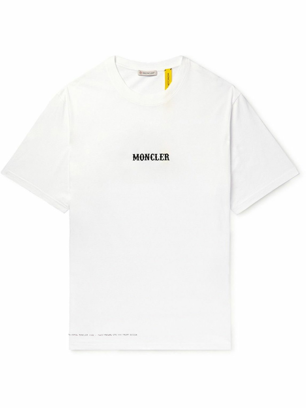Photo: Moncler Genius - Fragment Printed Cotton-Jersey T-Shirt - White
