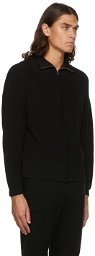 Judy Turner Black Clark Zip-Up Sweater