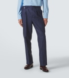 Dunhill Striped linen tapered pants