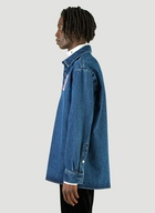 Logo-Patch Denim Shirt in Blue