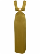 GALVAN - Beverly Cutout Satin Long Dress