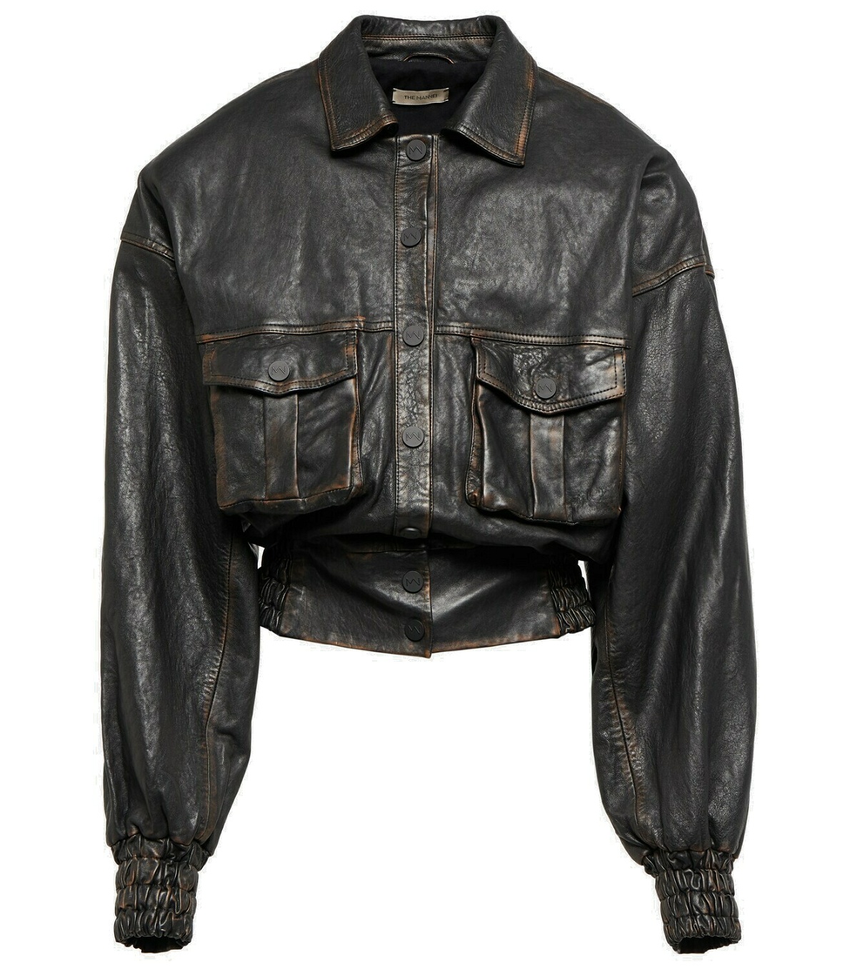 Photo: The Mannei Nice leather bomber jacket
