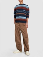 ETRO - Striped Mohair Knit Crewneck Sweater