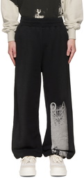 A-COLD-WALL* Black Print Lounge Pants