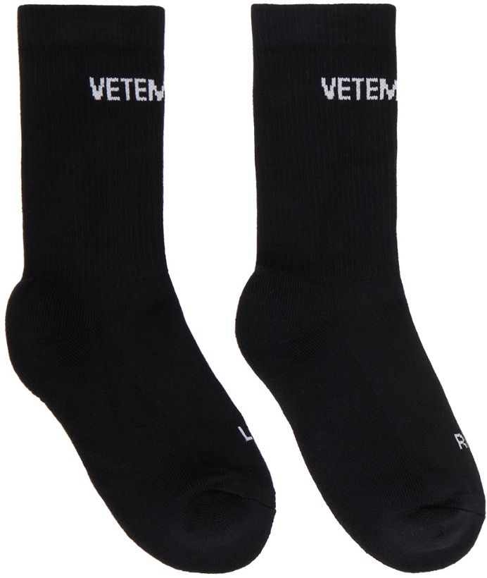 Photo: VETEMENTS Black Rib Socks