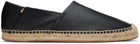 BOSS Black Leather Espadrilles