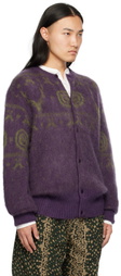 South2 West8 Purple Mohair Cardigan