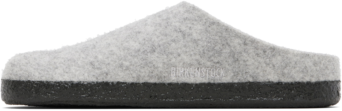 Birkenstock Gray Narrow Zermatt Rivet Slippers