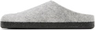 Birkenstock Gray Narrow Zermatt Rivet Slippers