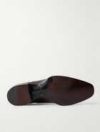 TOM FORD - Elkan Burnished-Leather Oxford Shoes - Brown