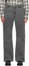 Acne Studios Gray Patch Jeans