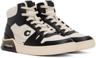 Coach 1941 Off-White & Black Citysole High Sneakers