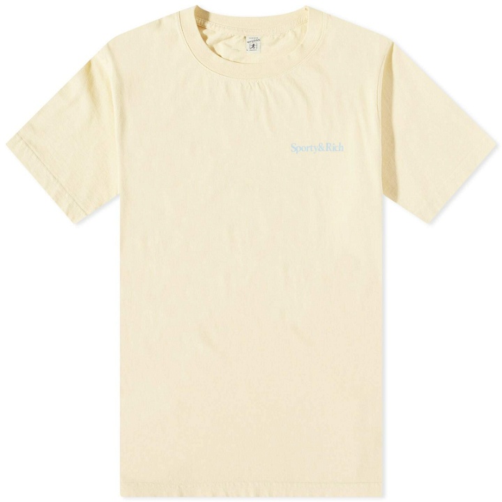 Photo: Sporty & Rich Men's Health is Wealth T-Shirt in Almond/H2O
