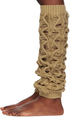 Isa Boulder Beige Fudgy Leg Warmers