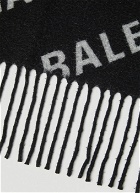 Balenciaga All Over Logo Scarf male Black