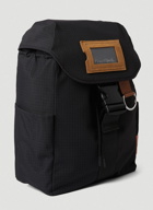 Tonal Check Backpack in Black