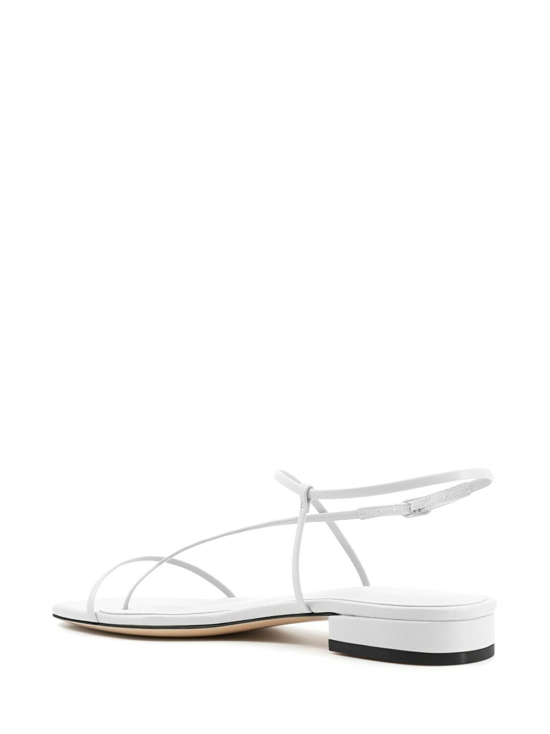 STUDIO AMELIA 10mm Cross Front Leather Flats