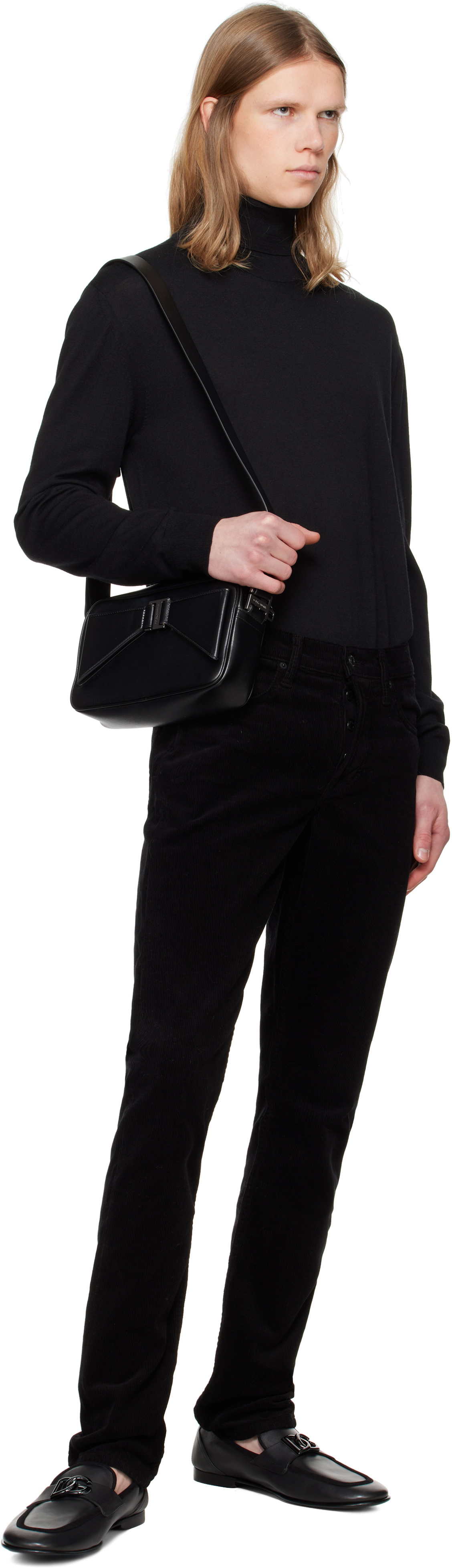 Dolce&Gabbana Black Calfskin Crossbody Bag