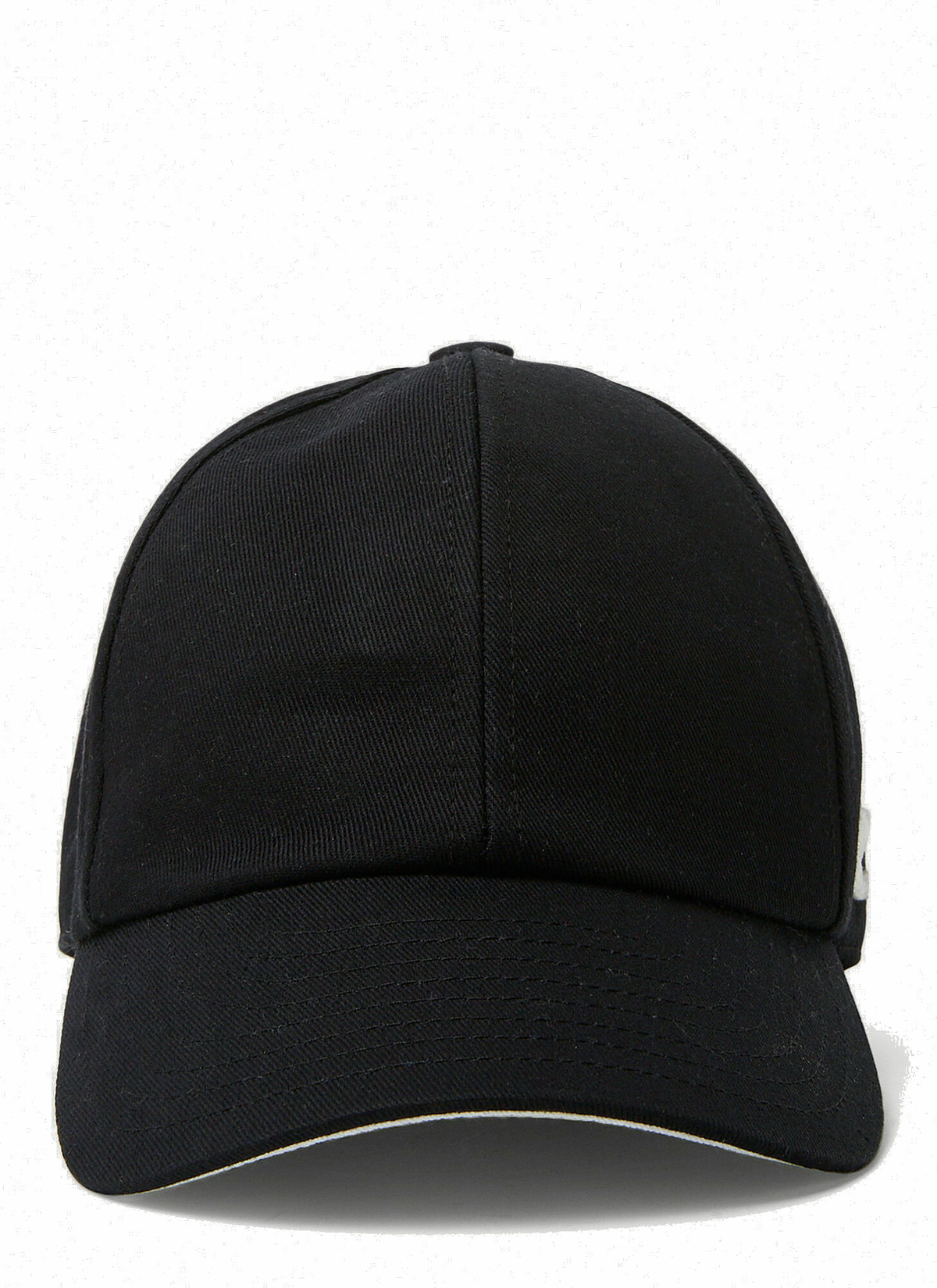 Logo Patch Baseball Cap in Black Courreges