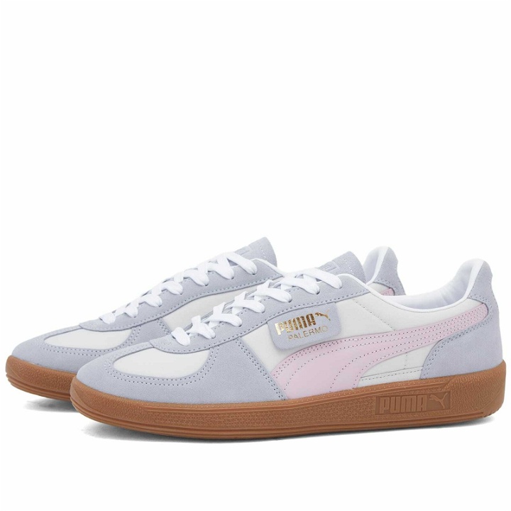 Photo: Puma Palermo OG Sneakers in Feather Grey/Grey Fog/Grape Mist