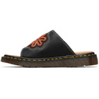 Dr. Martens Black Dayne 'Made In England' Applique Sandals