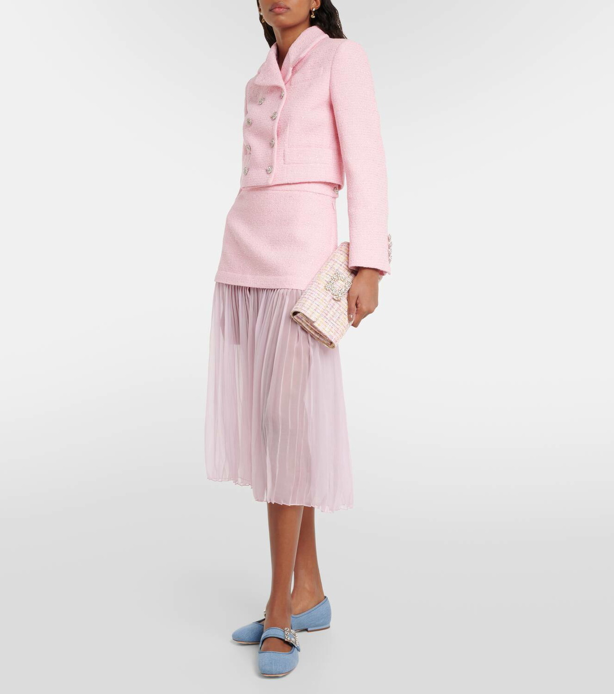Roger Vivier Très Vivier Strass Buckle Babies ballet flats