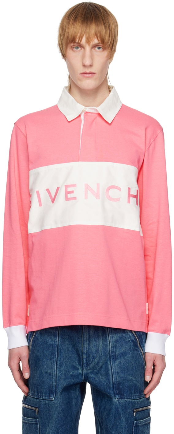 Photo: Givenchy Pink Embroidered Polo