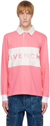 Givenchy Pink Embroidered Polo