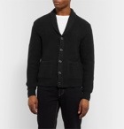 TOM FORD - Shawl-Collar Cable-Knit Cashmere and Mohair-Blend Cardigan - Black