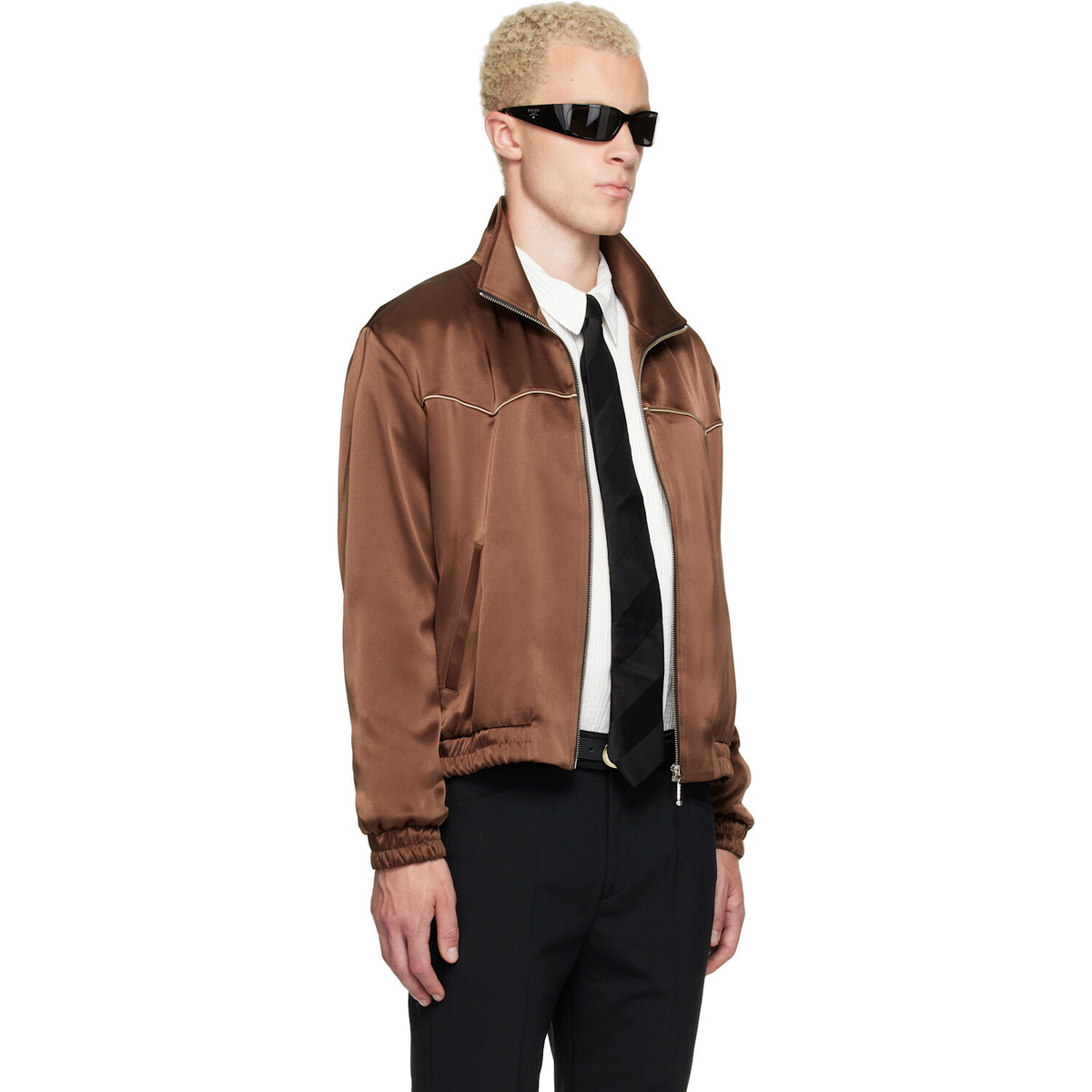 Ernest W. Baker SSENSE Exclusive Brown Western Track Jacket