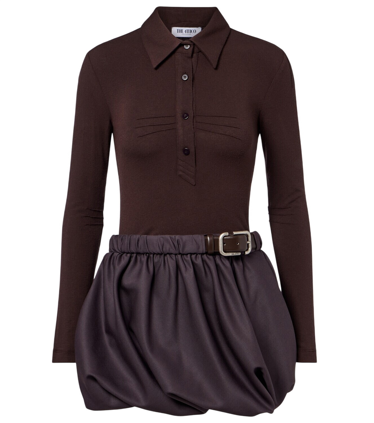 The Attico - Chain-embellished leather belt The Attico