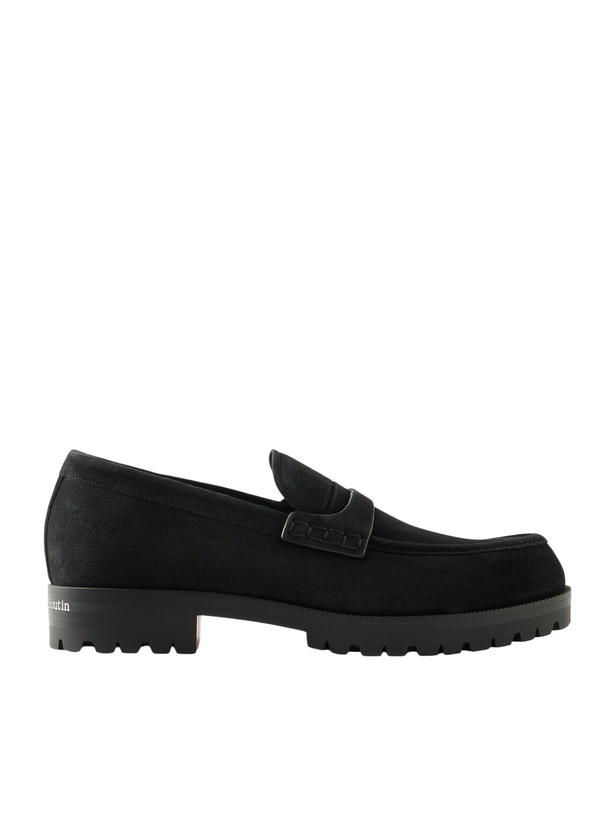 Photo: Christian Louboutin - Cavavin Suede Loafers - Black