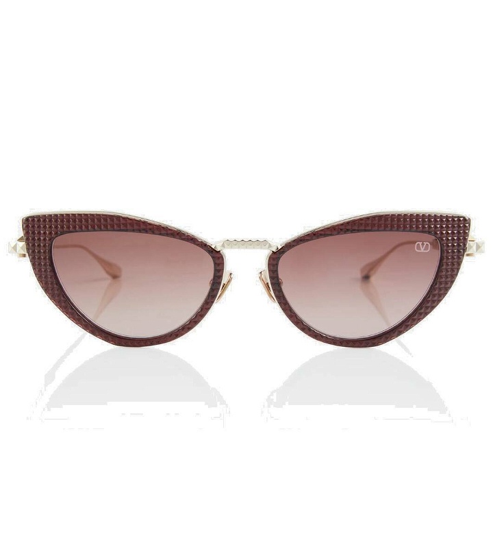 Photo: Valentino Stud embellished cat-eye sunglasses