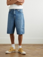 OrSlow - Super Dad's Wide-Leg Denim Shorts - Blue