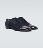 Christian Louboutin Greggo leather-trimmed Oxford shoes