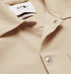 NN07 - Basim Stretch-Cotton Overshirt - Neutrals